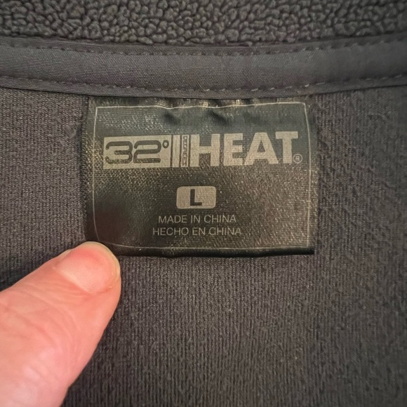 32 Degrees Quarter Button Down Fleece in Green - Size Large - Picture 5 of 7